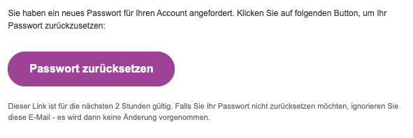 Passwortvergabe – Schritt 2